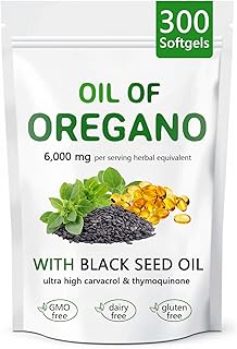 XilarBen oil of oregano with black seed oil 6000mg 300 softgels