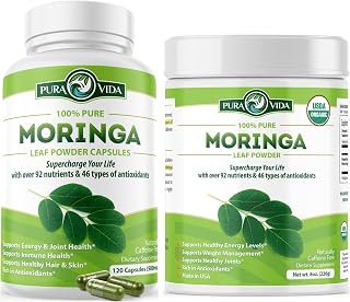Rosabella Moringa Capsules - Pure Moringa Powder 60 Capsules
