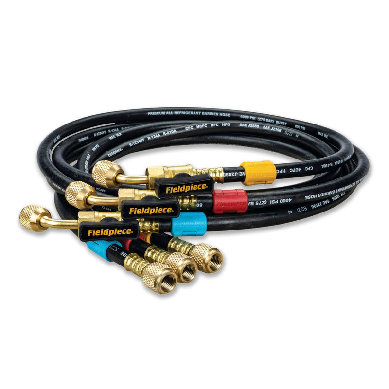 Fieldpiece HR3B Ball Valve Refrigerant Hose Set (3)