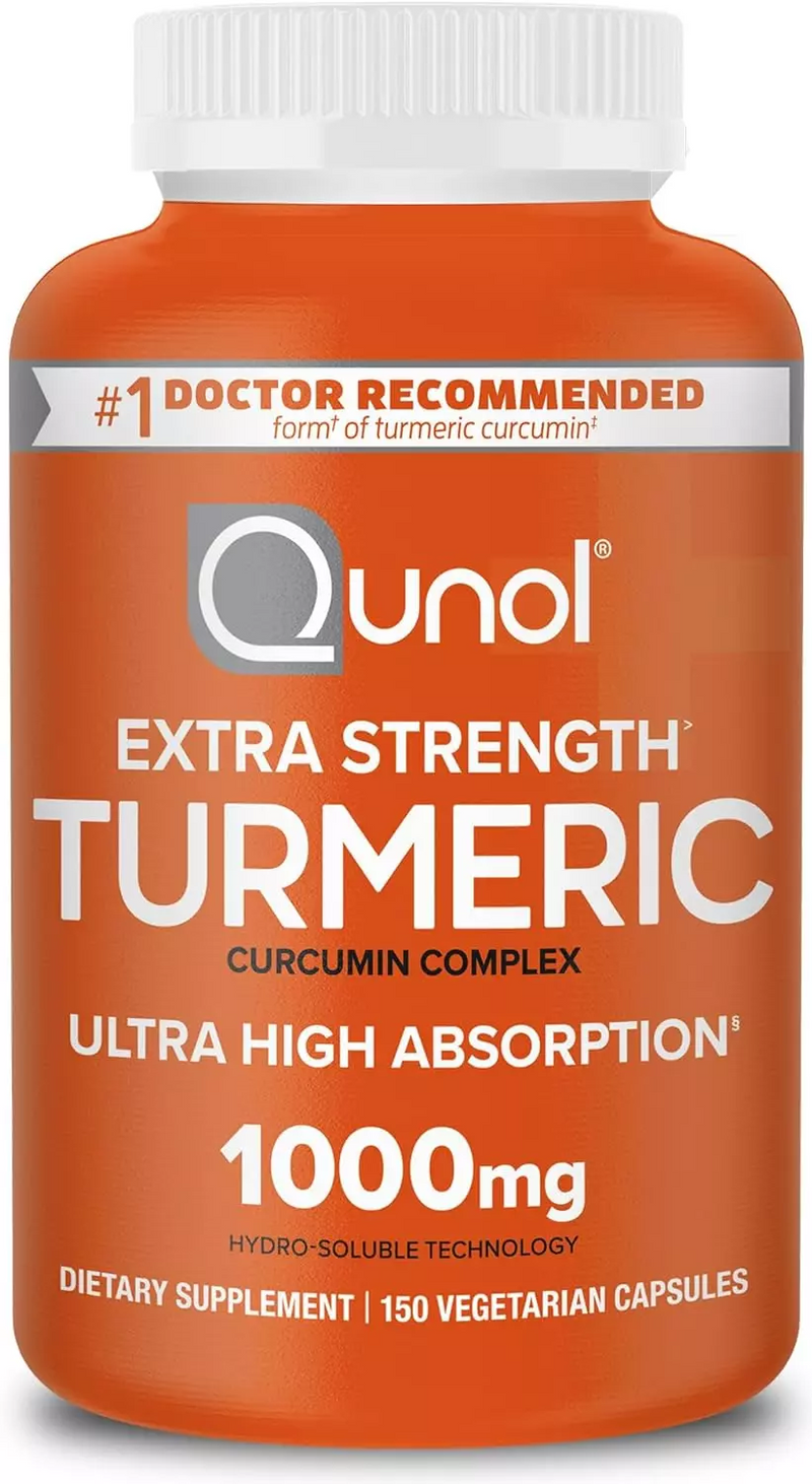 Qunol Extra Strength Turmeric Curcumin 1000 mg Capsules, 150ct.
