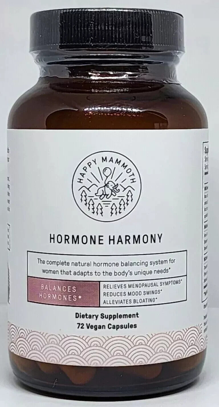 Happy Mammoth Hormone Harmony Dietary Supplement 72 Capsules