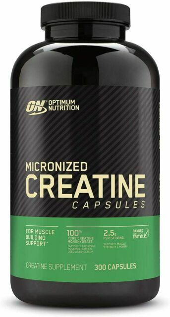 Optimum Nutrition Micronized Creatine Monohydrate, 300 Capsules