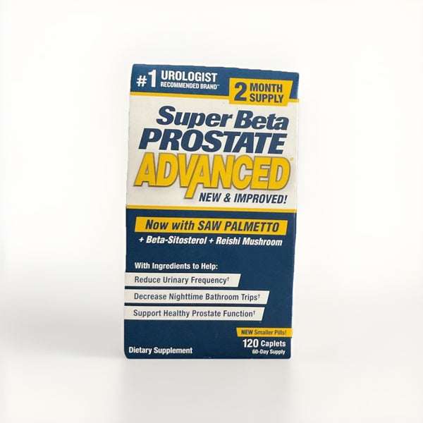 Super Beta Prostate Advanced Male Supplement with Beta-Sitosterol, 120 Caplets