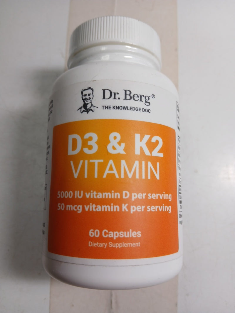 Dr. Berg Vitamin D3 K2 w/MCT Powder - 60 Capsule