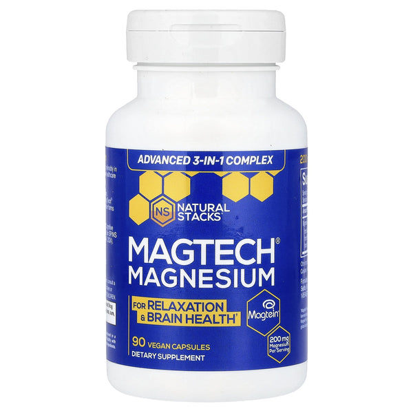 MagTech, Magnesium Complex, 200 mg, 90 Vegetarian Capsules (66.6 mg per Capsule)
