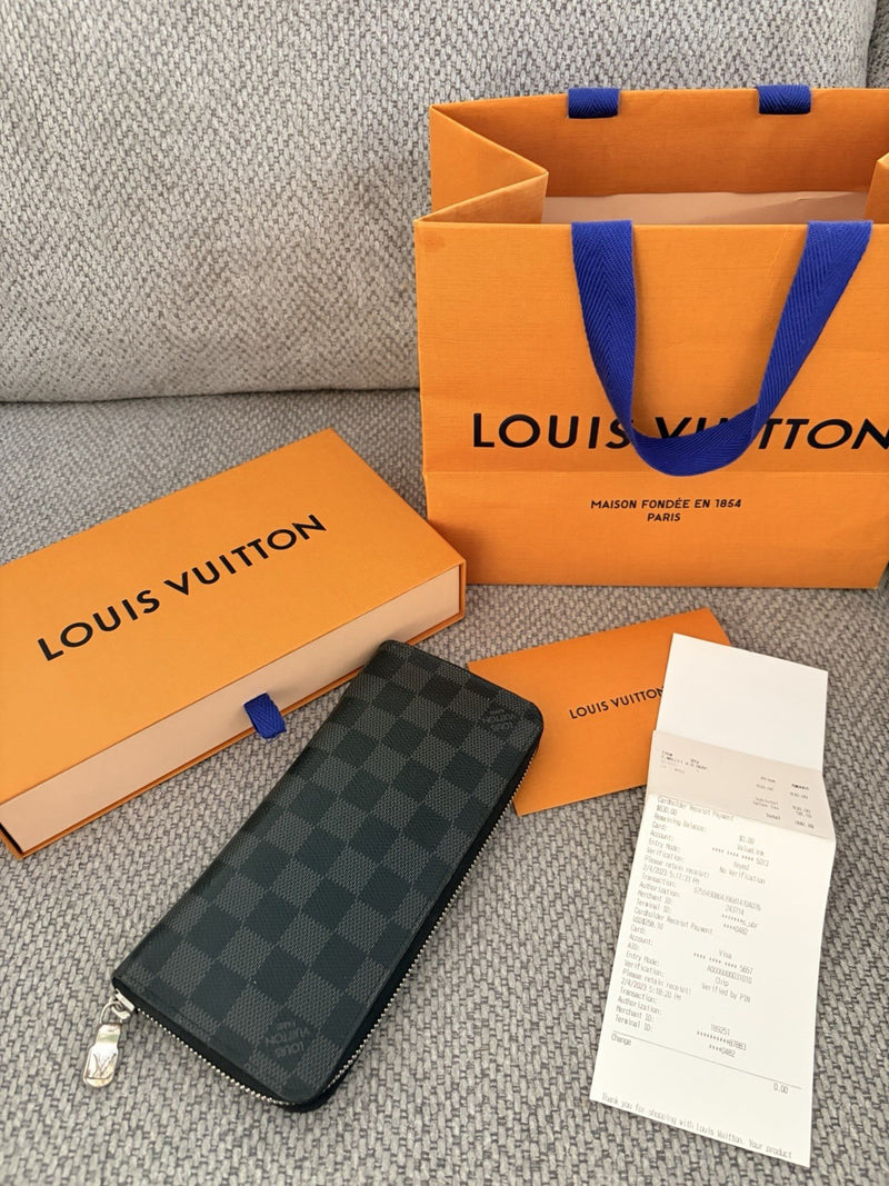 Louis Vuitton Damier Graphite Zippy Wallet Vertical