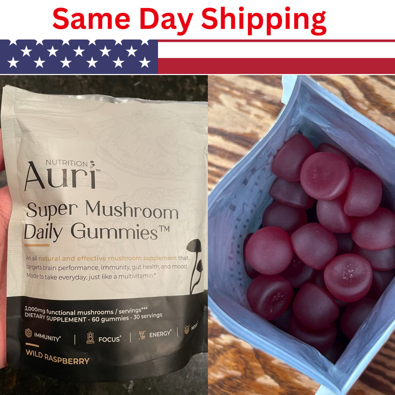 auri super mushroom gummies