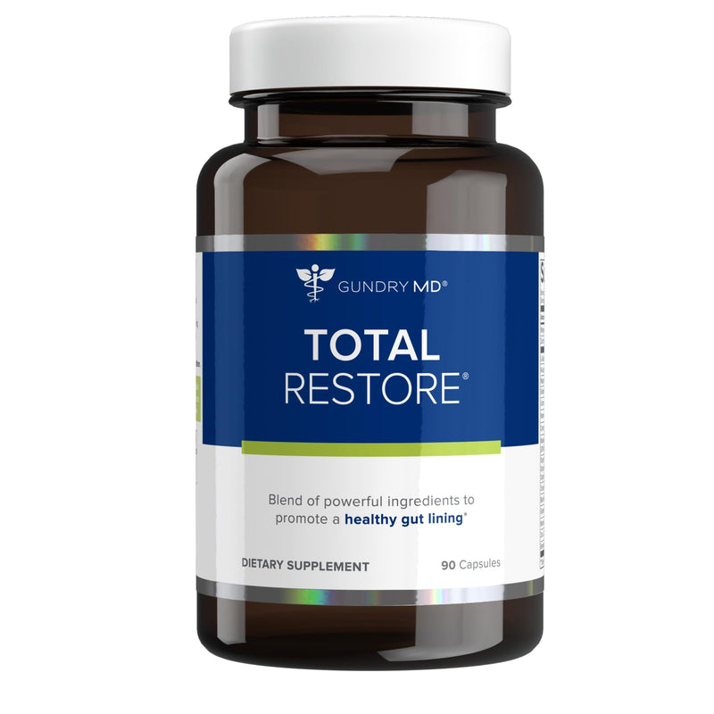 Gundry MD Total Restore Gut Health and Gut Lining Support Supplement (90 Caps)
(plastic bottle)
