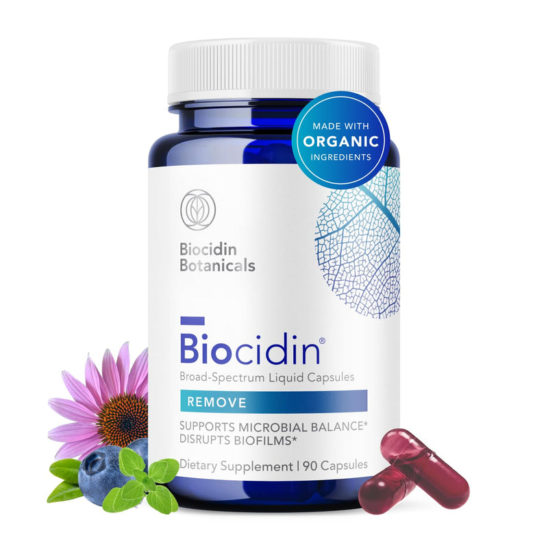 Biocidin Capsules - Biofilm Disruptor - Supports Gut Detox Cleanse, Healthy Microbial Balance, Immune Function & Gut Health 90 Capsule
