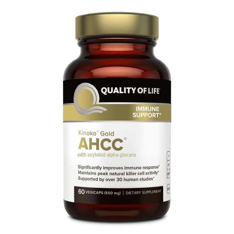 Quality of Life Labs, Kinoko Platinum AHCC, Immune Support, 750 mg, 60 capsules