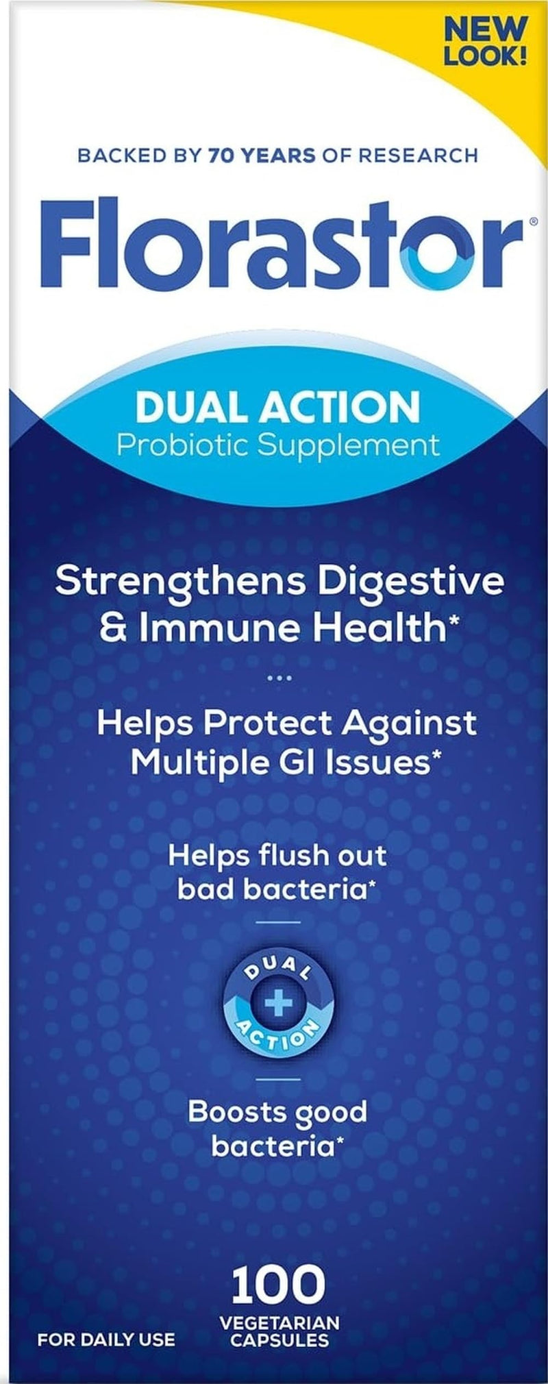 Florastor Probiotic 250mg Daily Probiotic Dietary Supplement 100capsules
