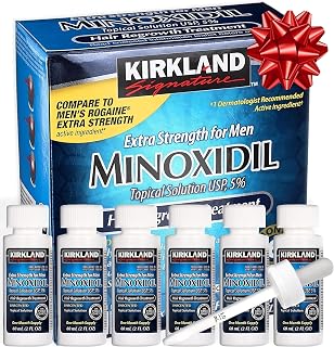 Kirkland Minoxidil 5% Hair Regrowth Solution Extra Strength Men 6 Month Supply