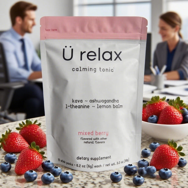 U Relax Calming Tonic- 15 Packets MIXED BERRY Flavor Relax Calming Drink