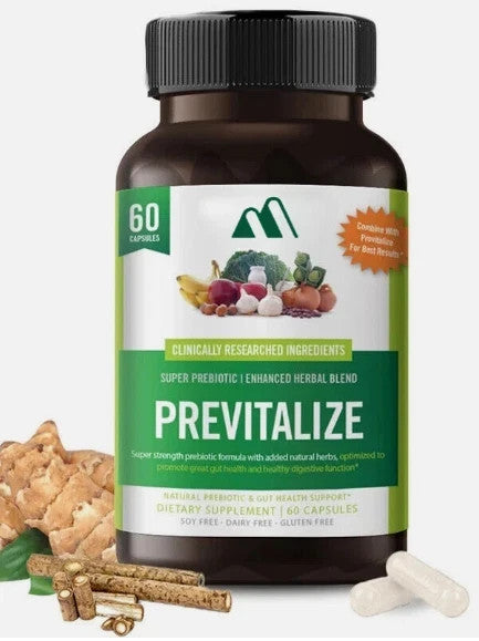 60 Capsules Previtalize Probiotic Element Food Capsules, Probiotic Fiber