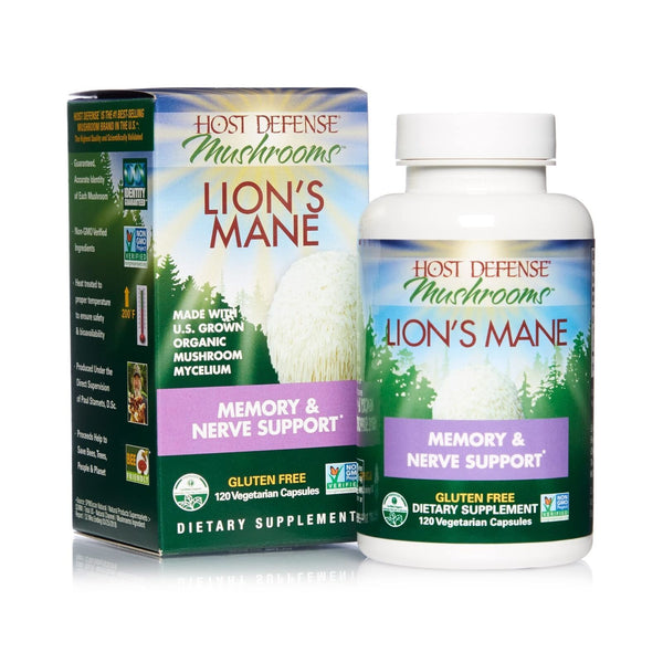 Host Defense Lion's Mane Mushroom 120 Capsules