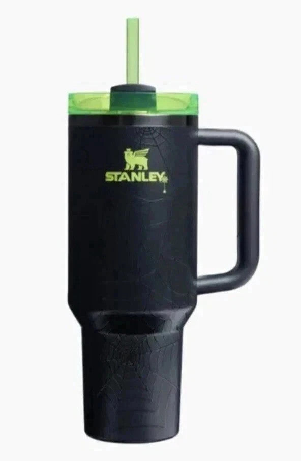 Rare Stanley 40oz Black The Flowstate Quencher H2.0 Tumbler NI
