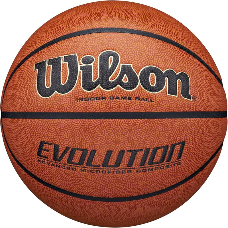 WILSON Men's Evolution Game Basketball (29.5) - Regular size Composite material (Rubber)