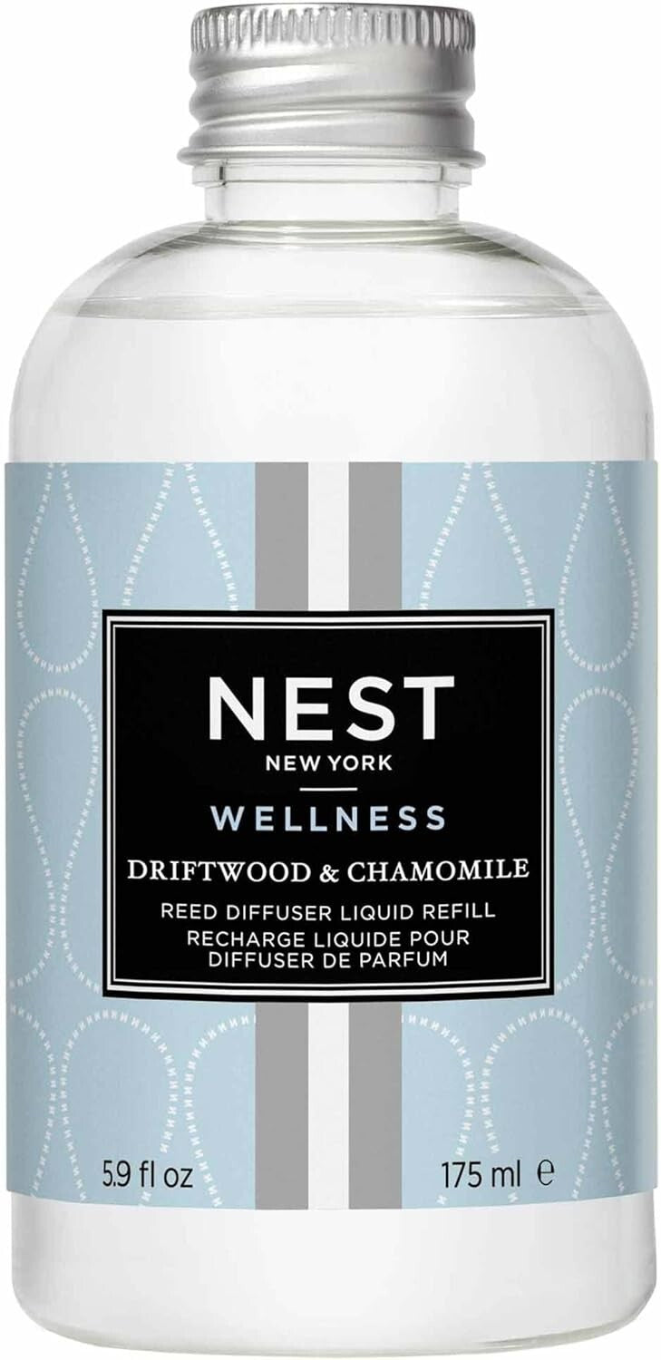 NEST New York Fragrances Driftwood & Chamomile Reed Diffuser Liquid Refill, New