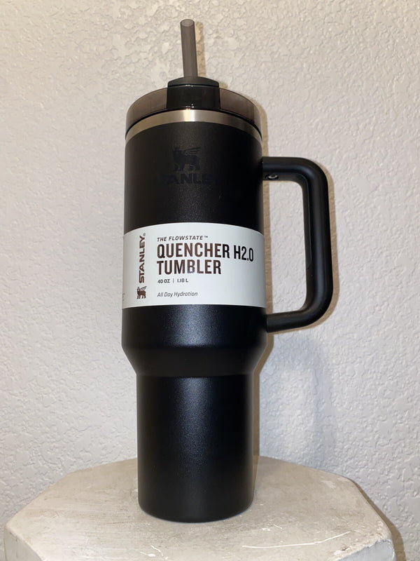 BLACK Stanley 40oz Quencher H2.0 FlowState Stainless Steel Vacuum Tumbler