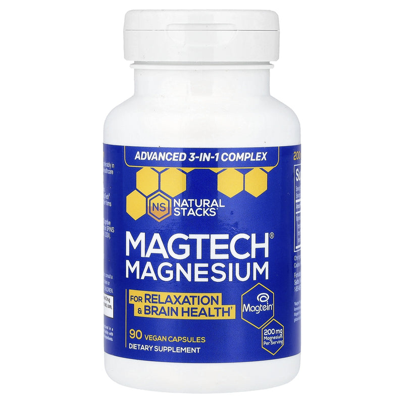MagTech, Magnesium Complex, 200 mg, 90 Vegetarian Capsules (66.6 mg per Capsule)