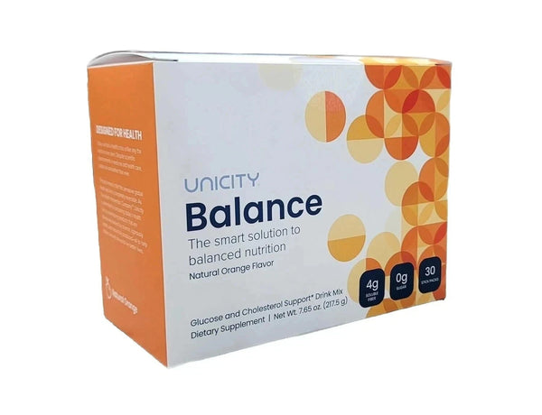 UNICITY Balance Cholesterol Support Drink Mix 30 Stick Pack (ORANGE)