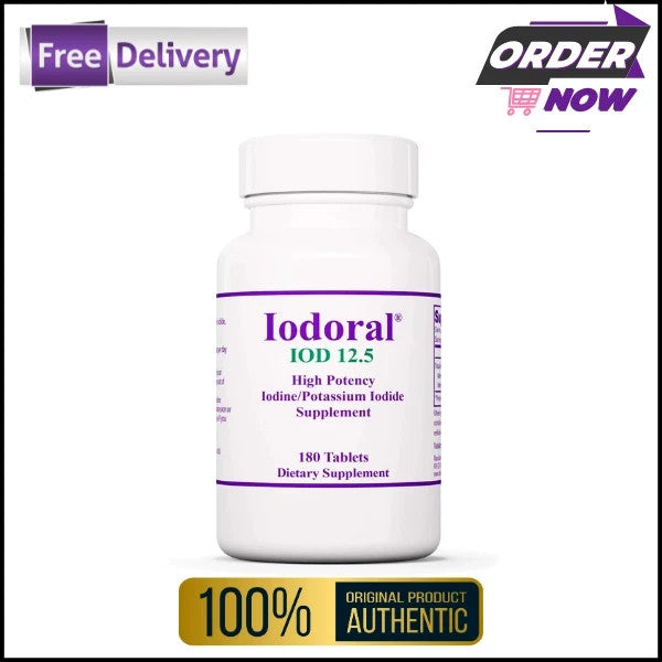 Optimox Iodoral 12.5 mg High Potency Iodine Nutritional 180 Tab