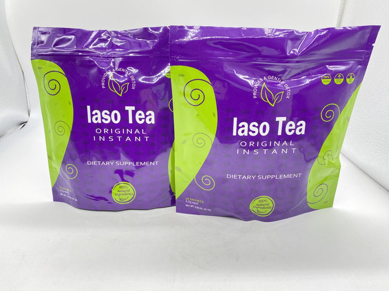 Pack of 2 Iaso Instant Tea - Gentle Cleansing Herbal Tea in Convenient Sachets