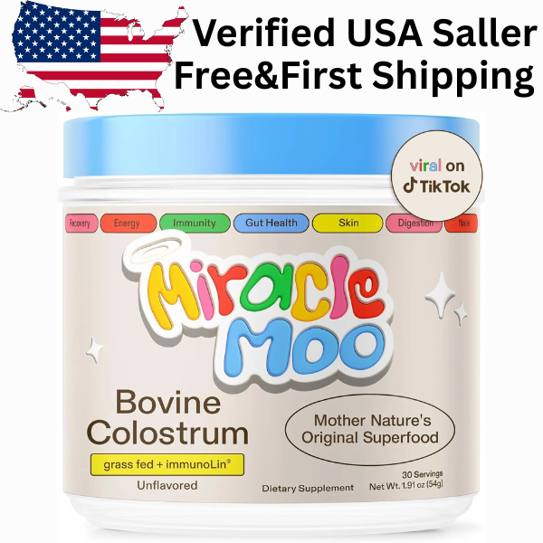 Colostrum Supplement for Gut Health Hair Growth Beauty and Immune Support  30 servings