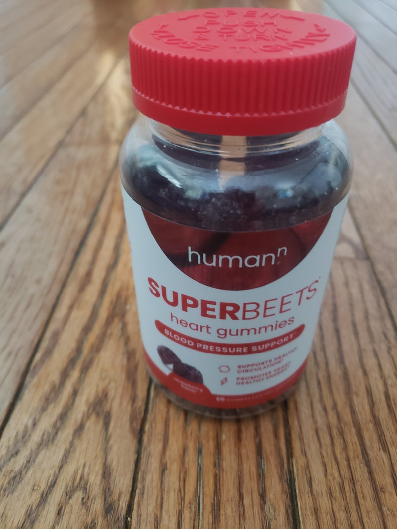 HumanN Super Beets Strawberry Gummies 60 Ct Blood Pressure Support