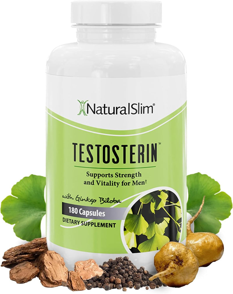 Naturalslim Natural Testosterone Booster for Men - Male Enhancing Supplement