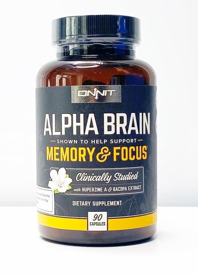 Alpha Brain Memory & Focus Daily Cognitive Support 90 CAPSULES