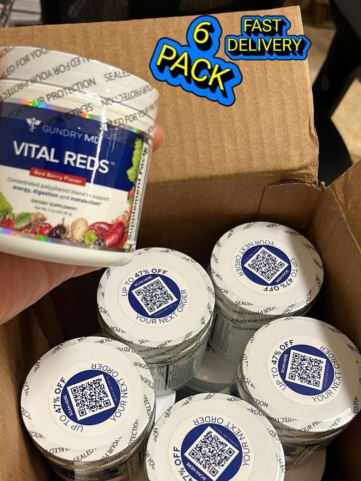 Vital Reds By Gundry MD - Polyphenols. Support Metabolism , Digestion.