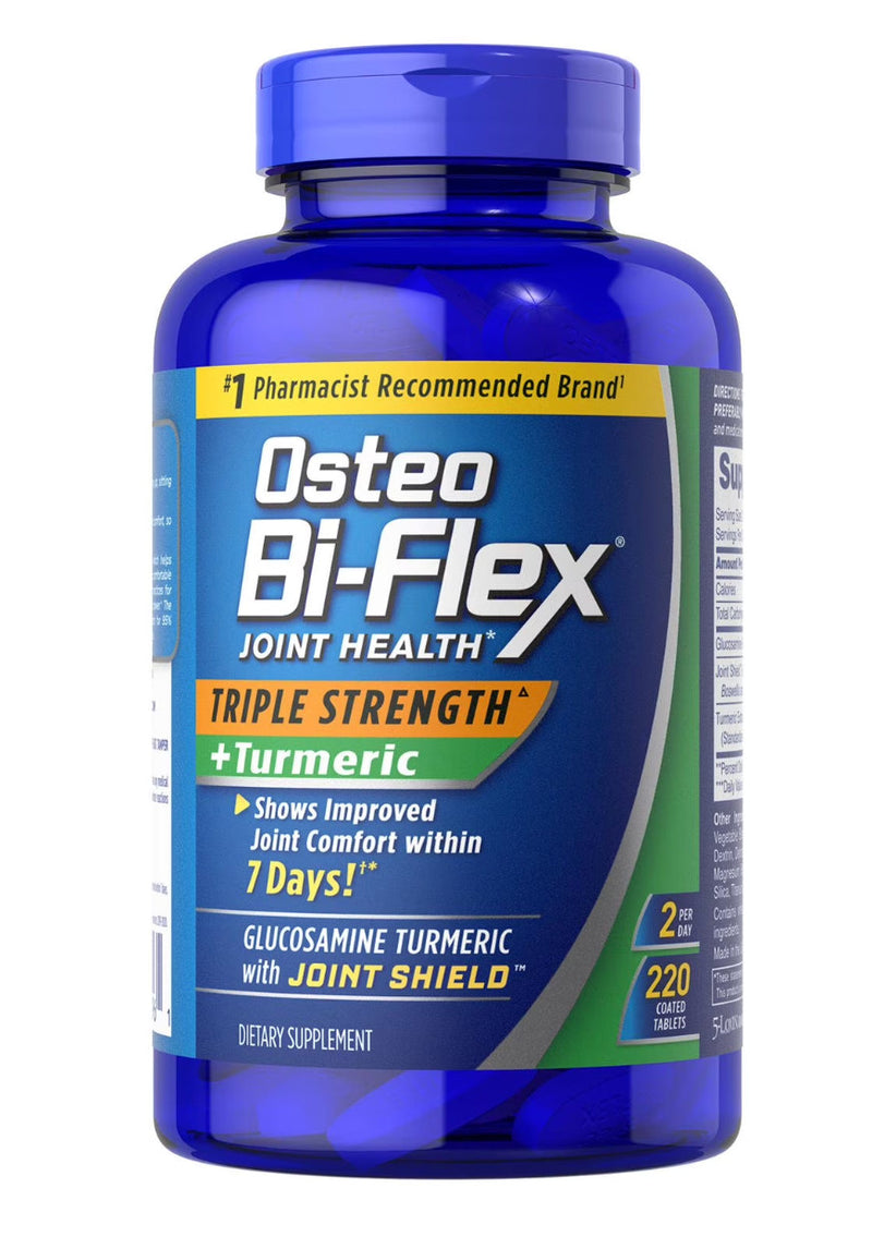 Osteo Bi-Flex 220 ct Triple Strength Turmeric Joint Health Supplement