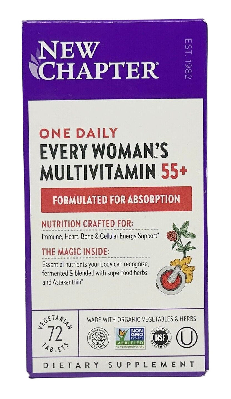 New Chapter Every Woman's One Daily Multivitamin 55+ 72 capsules